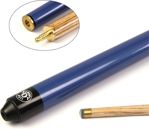 52" Short Ash Snooker Pool Cue 2 Piece 10mm Tip Small Spaces