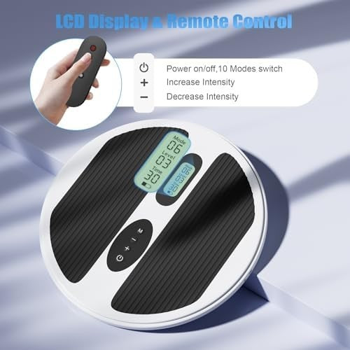 Cordless Foot Massager TENS EMS Blood Circulation Pain Relief Large
