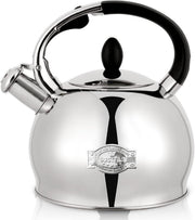 3L Stainless Steel Whistling Tea Kettle Stove Top Teapot Silver