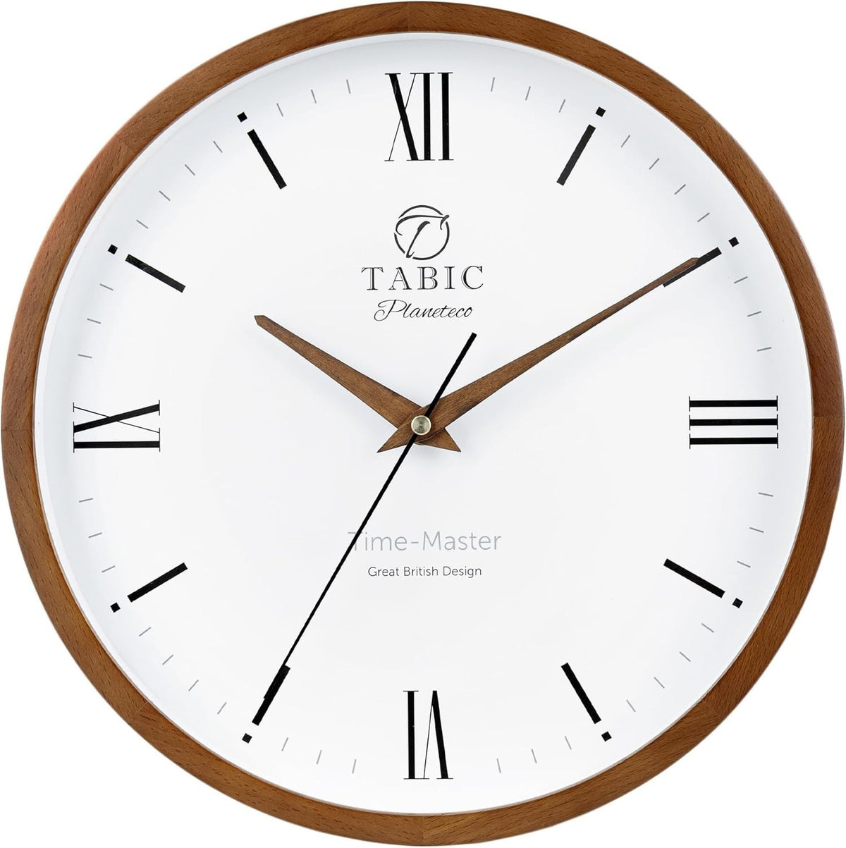 Roman Numeral Wall Clock Silent Sweep Battery Operated Classic Design