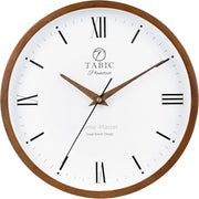 Roman Numeral Wall Clock Silent Sweep Battery Operated Classic Design