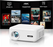 1080P Smart Mini Projector WiFi Bluetooth Auto Focus 1200 ANSI