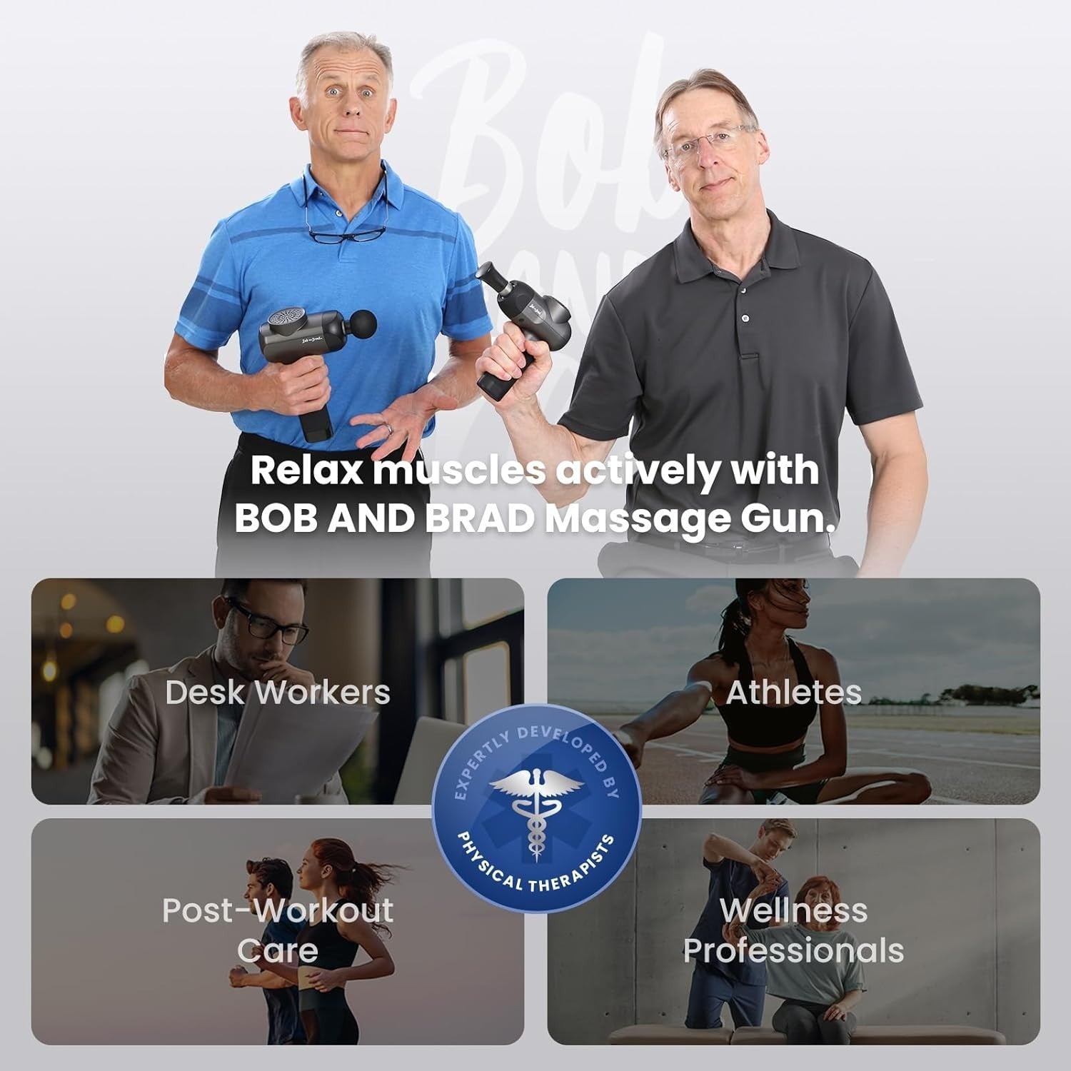Deep Tissue Massage Gun 5 Speeds 5 Heads Quiet Percussion Muscle Recovery