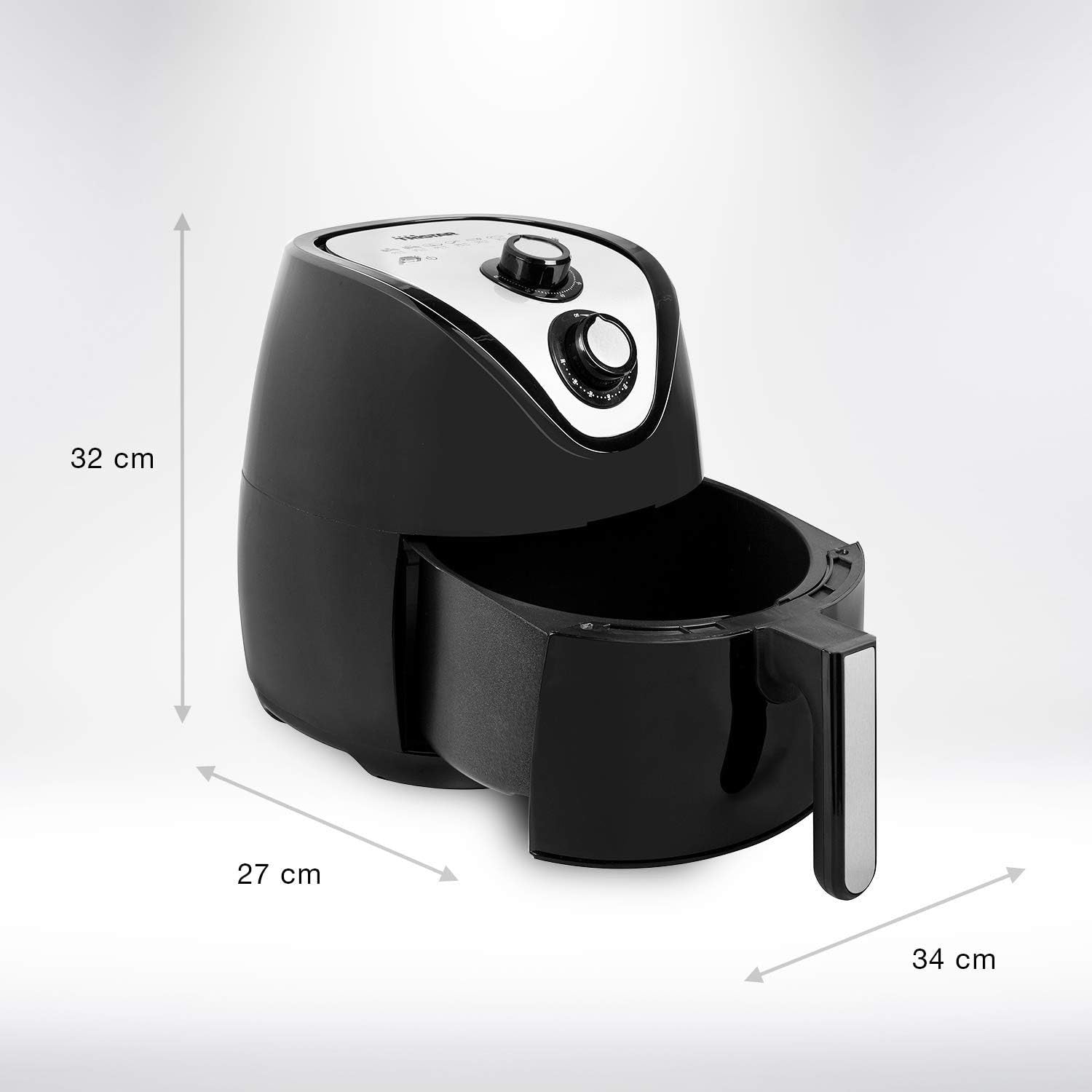Air Fryer XXL 4.5L | Low-Oil Crisping, Temp Control, Non-Stick, Bake Grill Roast