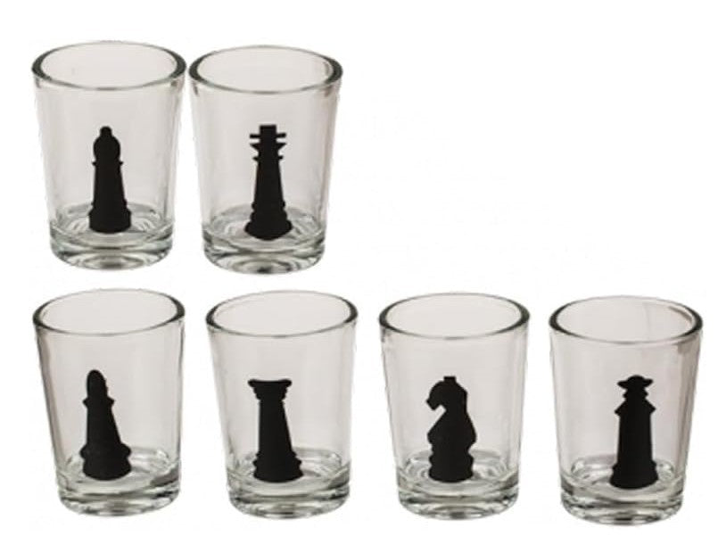 Luxury Drinking Chess Game Set with 32 Shot Glasses & 35cm Board Adults 18+
