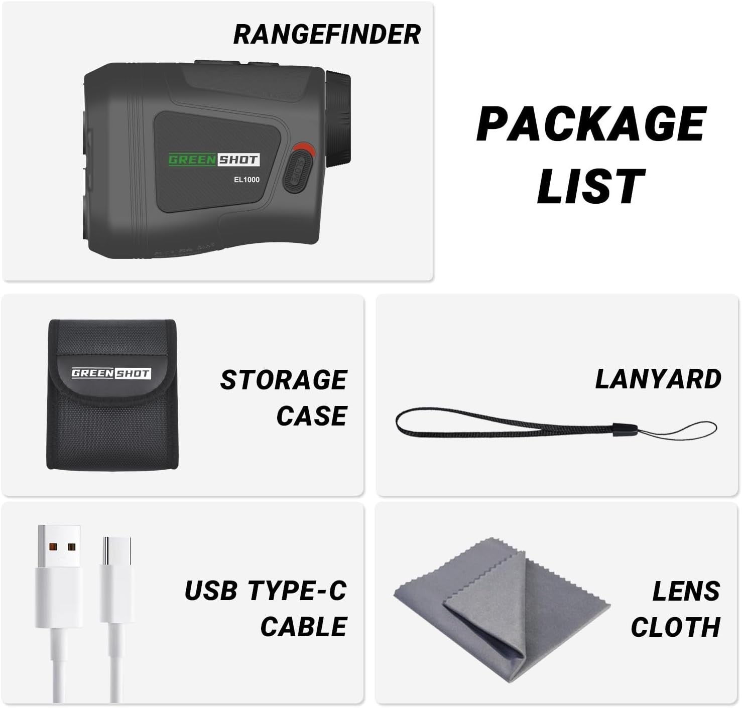 Golf Rangefinder 1200 Yards Slope Flag Lock Speed Mode Rechargeable