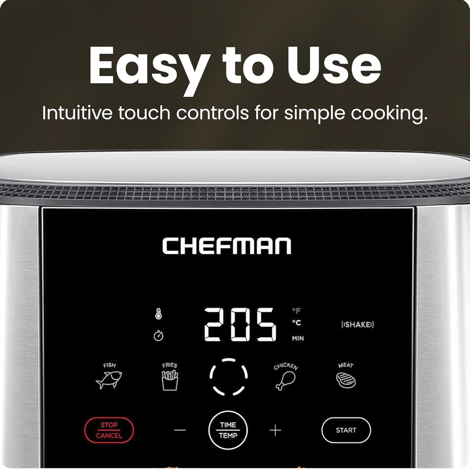 Air Fryer 7.5L XL Family Size, 1800W, No Oil, 4 Presets, Dishwasher Safe