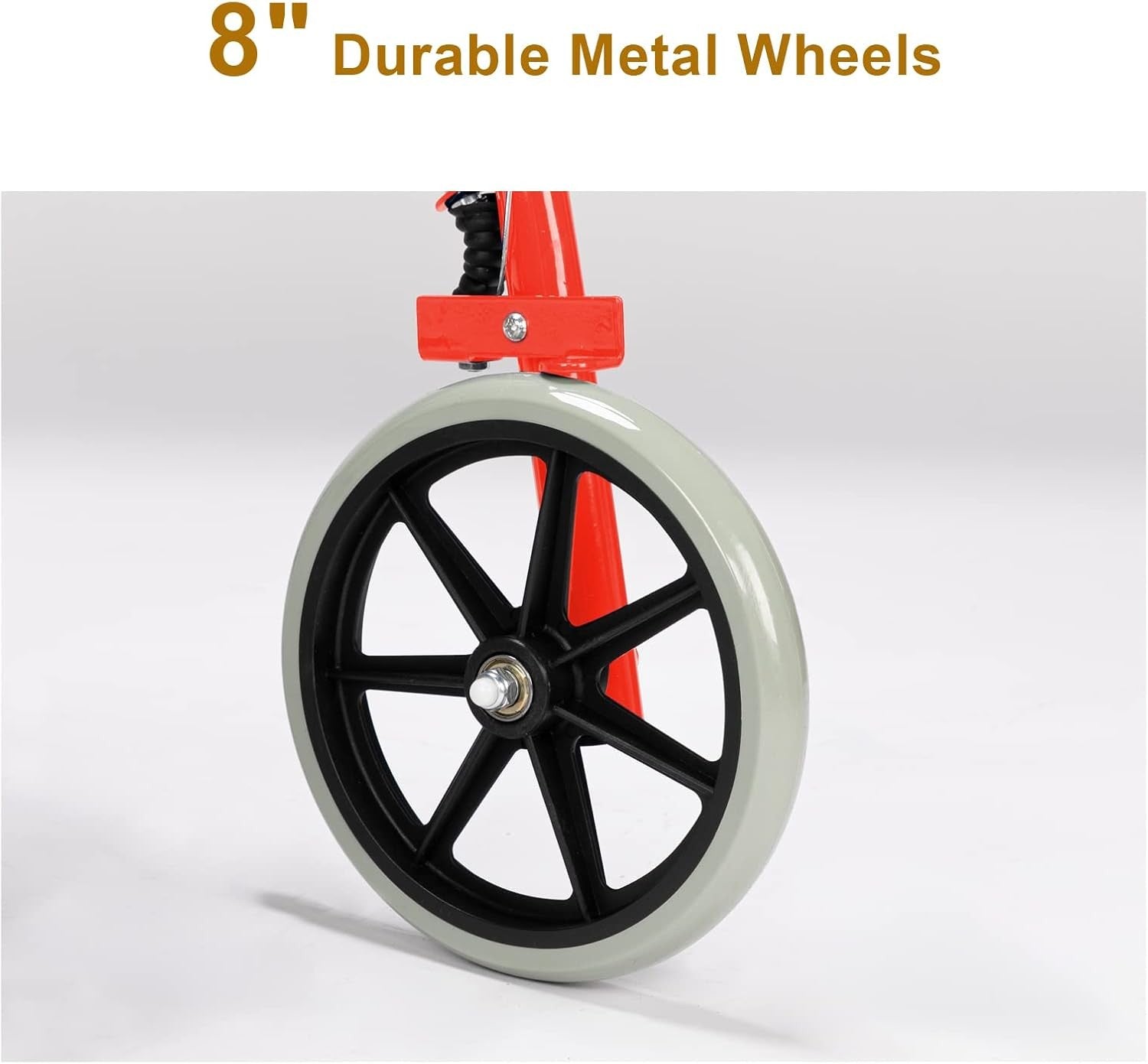 All Terrain Rollator Walker with Seat Folding Lightweight 8” Wheels
