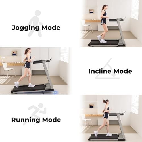 Foldable Home Treadmill DeerRun 1-16km/h Incline Running Machine 158kg