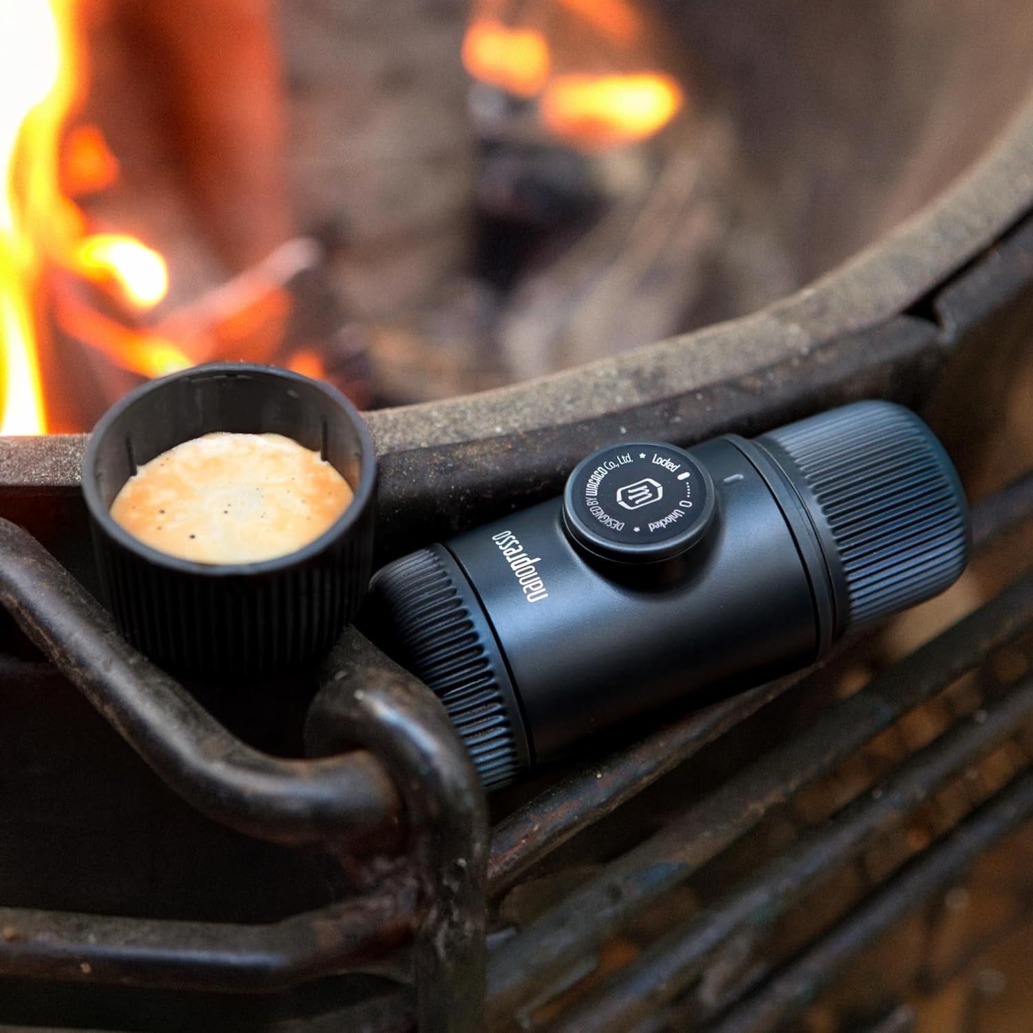 Portable Manual Espresso Maker | 18-Bar Pressure | Travel Coffee Machine