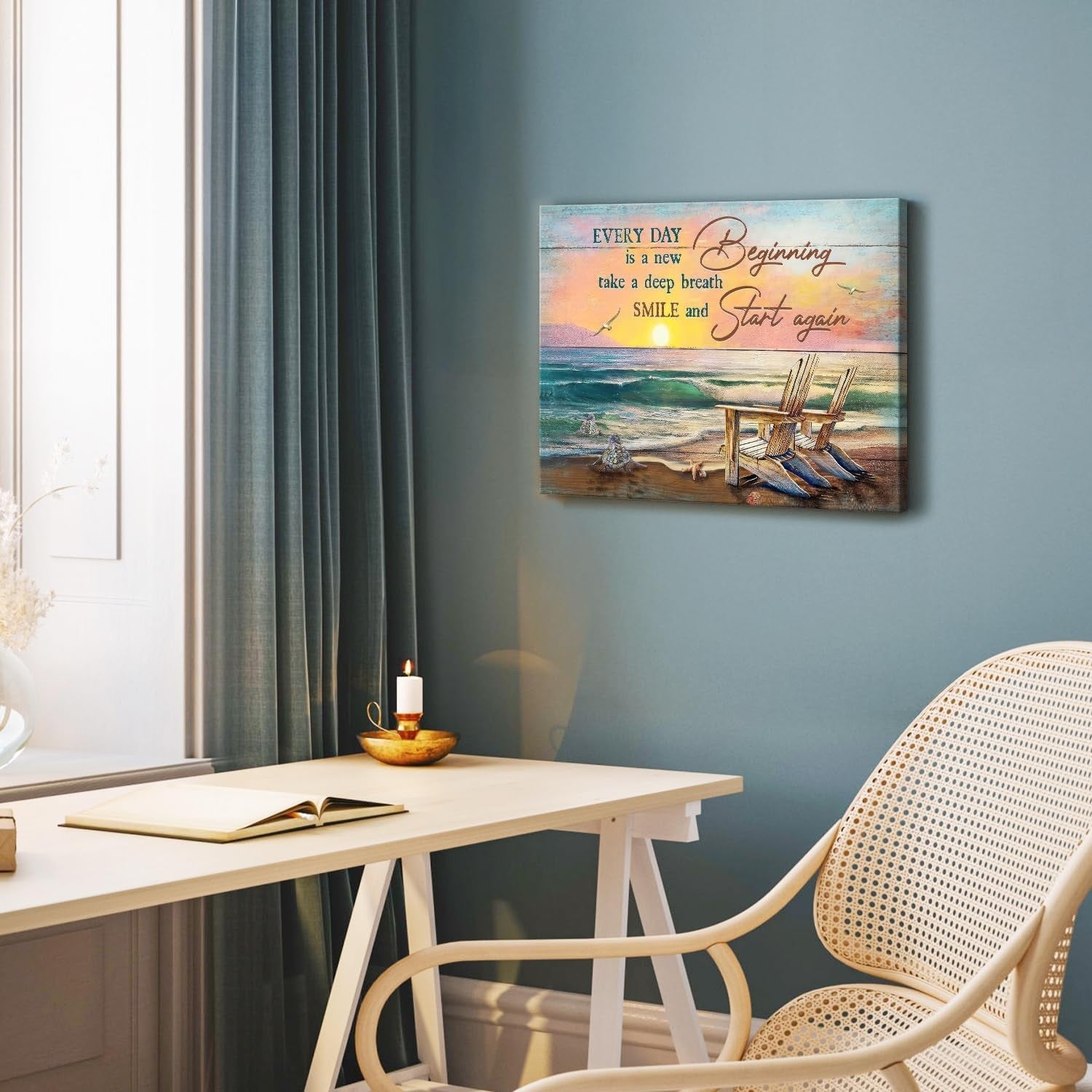 3Piece Fruit Canvas Wall Art 28x35cm Orange Lemon Strawberry