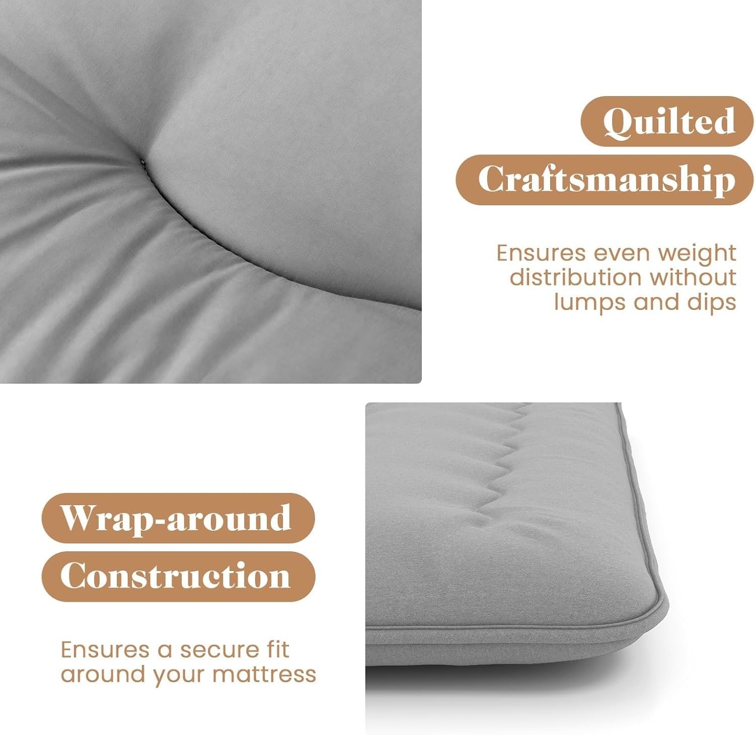10cm Thick Japanese Foldable Tatami Futon Mattress Double Grey Sleeping Pad
