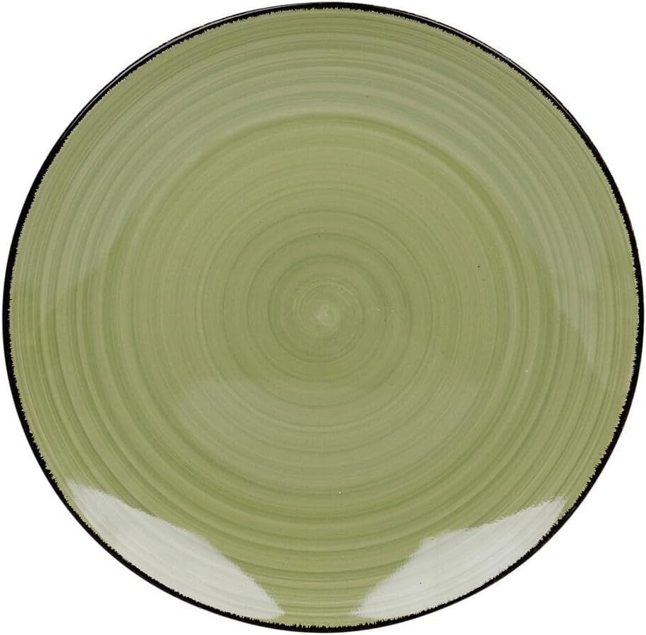 12 Piece Stoneware Dinnerware Set Plates Bowls Assorted Colours Dishwasher Safe
