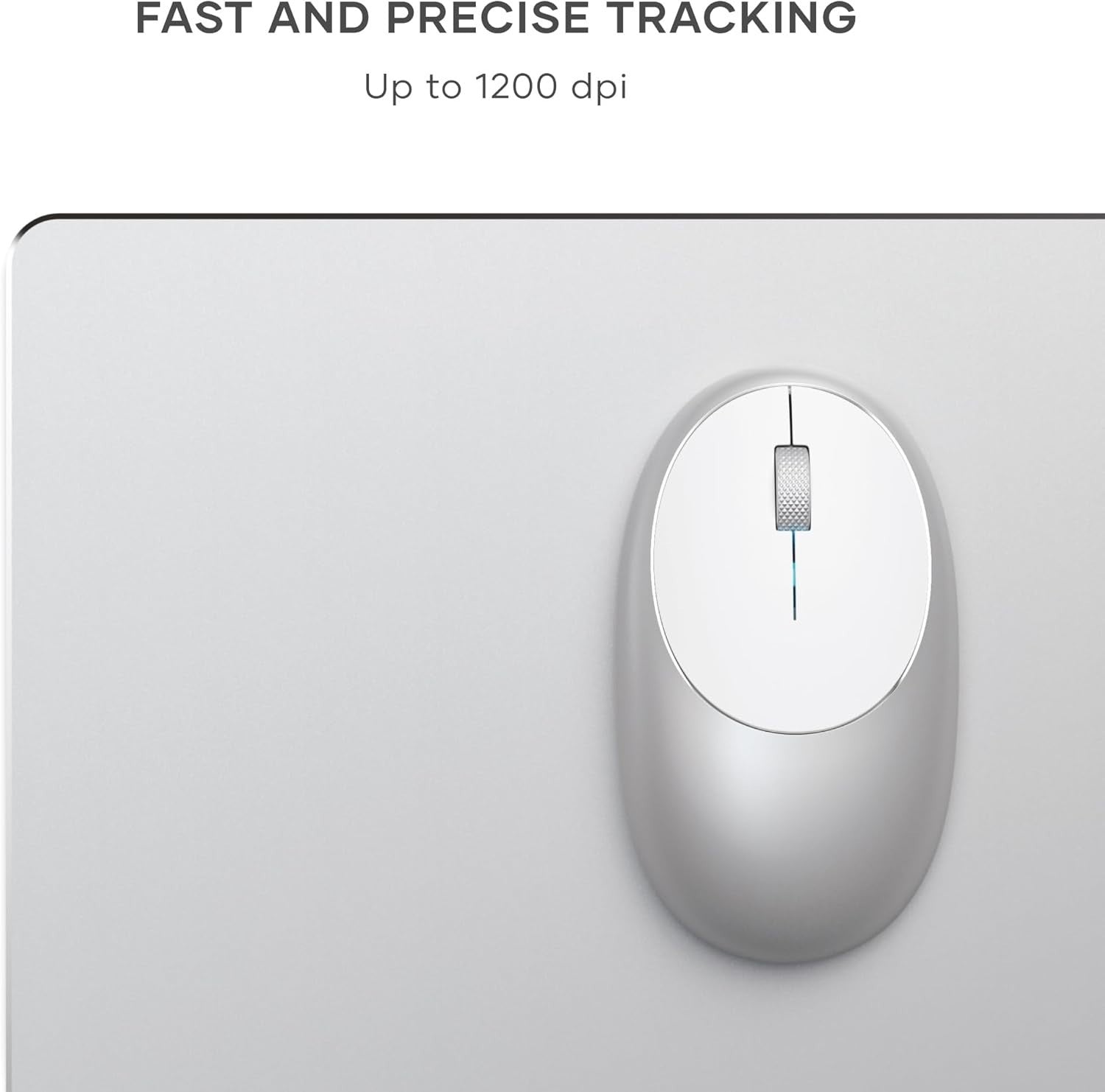 Wireless Bluetooth Mouse USB-C Rechargeable Slim Aluminium 1200 DPI Silent