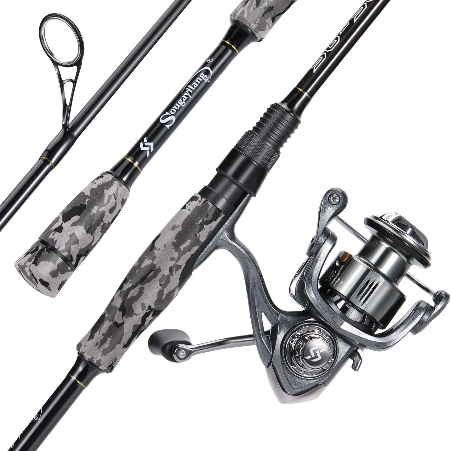Premium 2-Section Spinning Rod & Reel Combo for Freshwater Bass Fishing