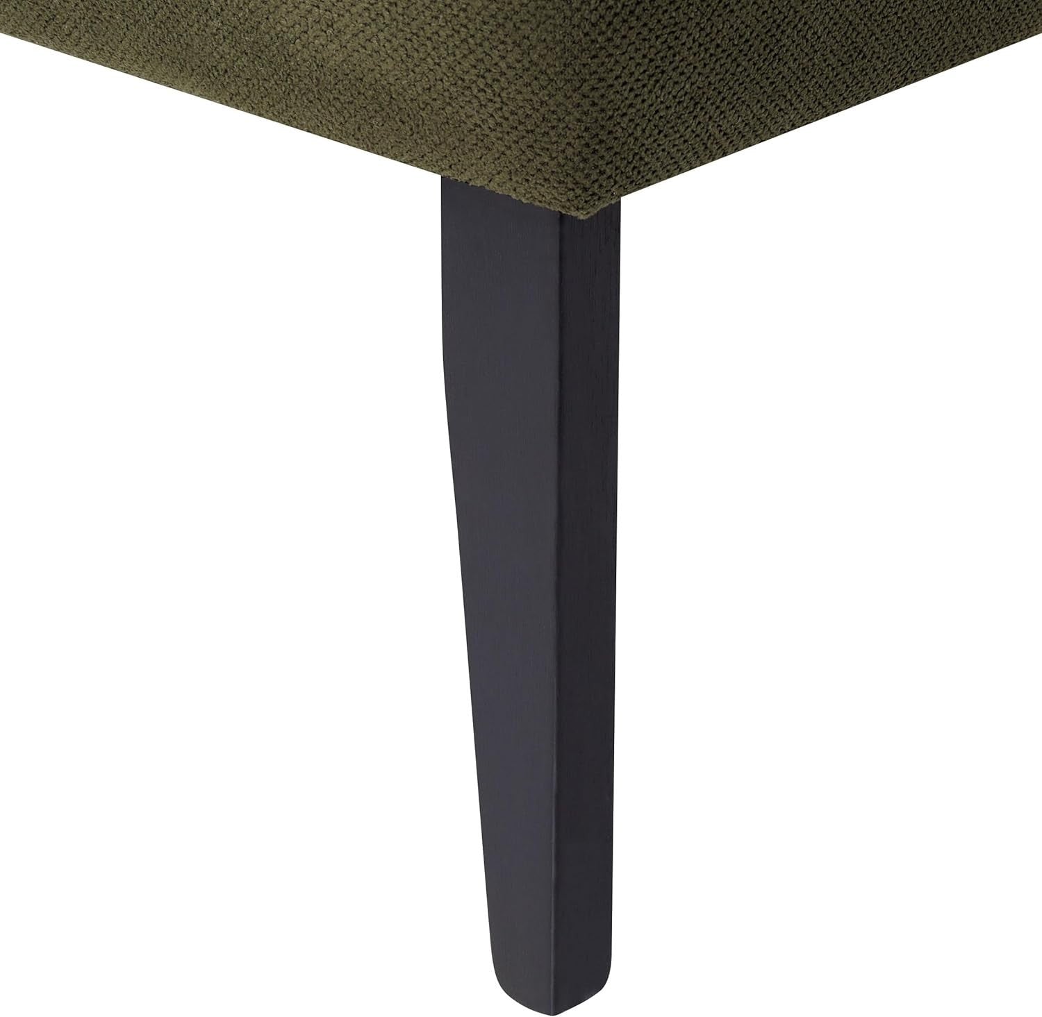 Vintage Right Hand Olive Green Fabric Chaise Lounge Retro Soft Upholstery