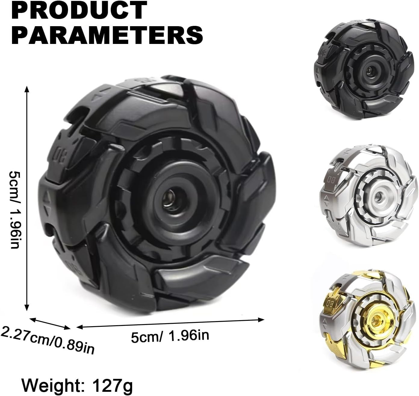 Metal Mecha Fidget Spinner Transforming EDC Stress Relief Toy