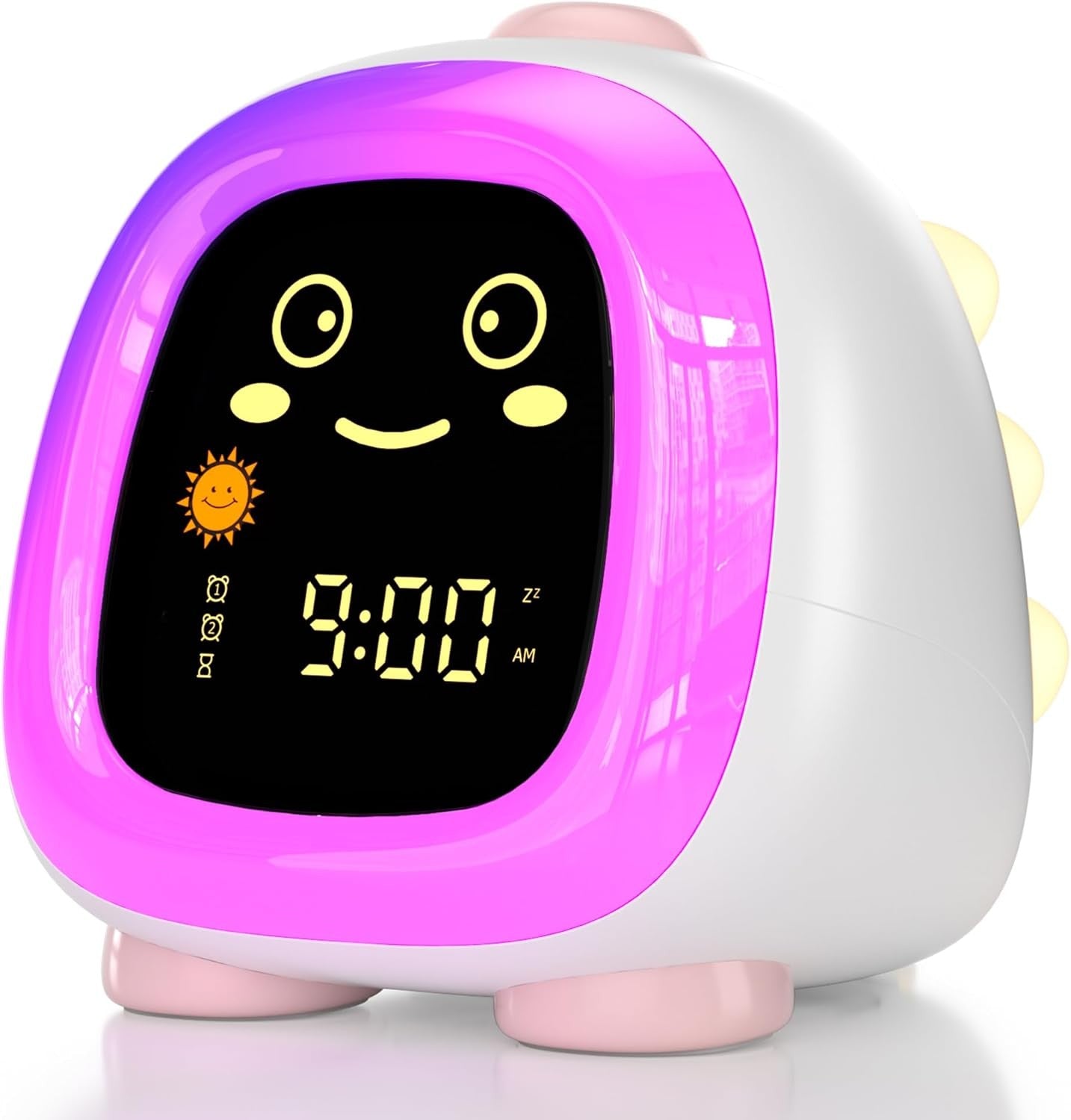 Kids Sleep Training Alarm Clock Night Light Dual Alarm 10 OK to Wake