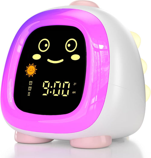 Kids Sleep Training Alarm Clock Night Light Dual Alarm 10 OK to Wake