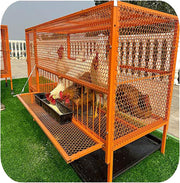 100cm Galvanised Steel Chicken Coop Poultry Cage Run