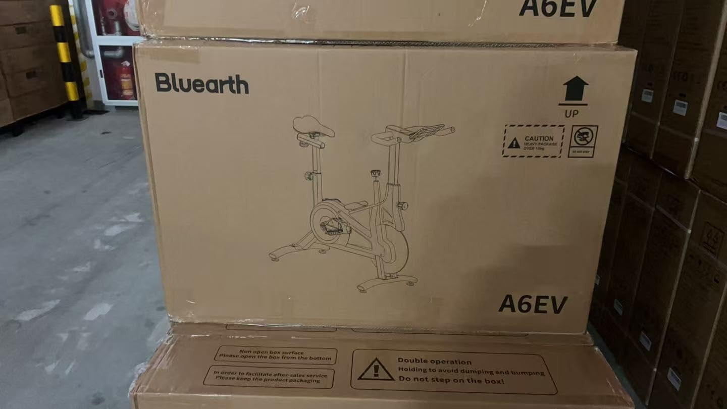 Self-Powered Spin Bike w/ LED Lights, Silent Magnetic Resistance