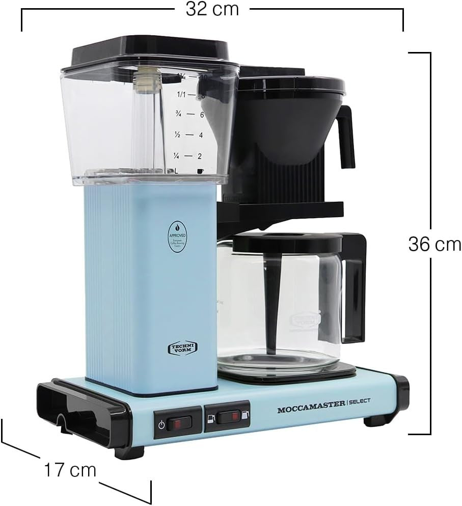 Premium Filter Coffee Machine 1.25L | Fast Brew Drip Maker with Glass Jug UK