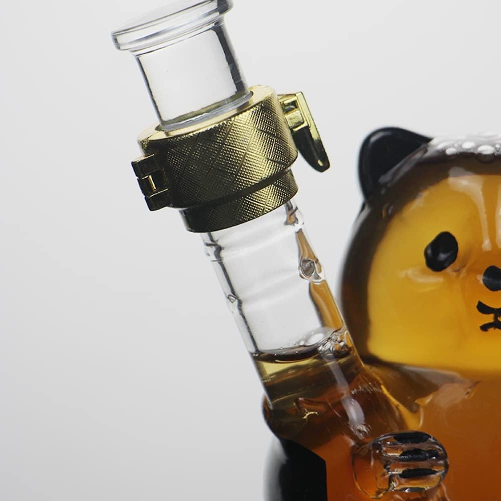 Cute Panda Whiskey Decanter 500ml Glass Animal Drink Dispenser Gift for Men Wome