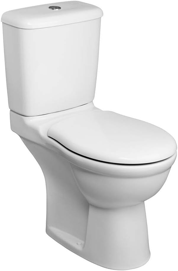 Alto Round Toilet Seat White Gloss Duroplast Wrapover Durable Easy Install