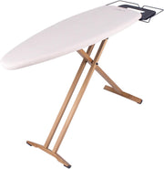 Luxury Extra Large Ironing Board Wooden Legs Height Adjustable Elegant Wood
