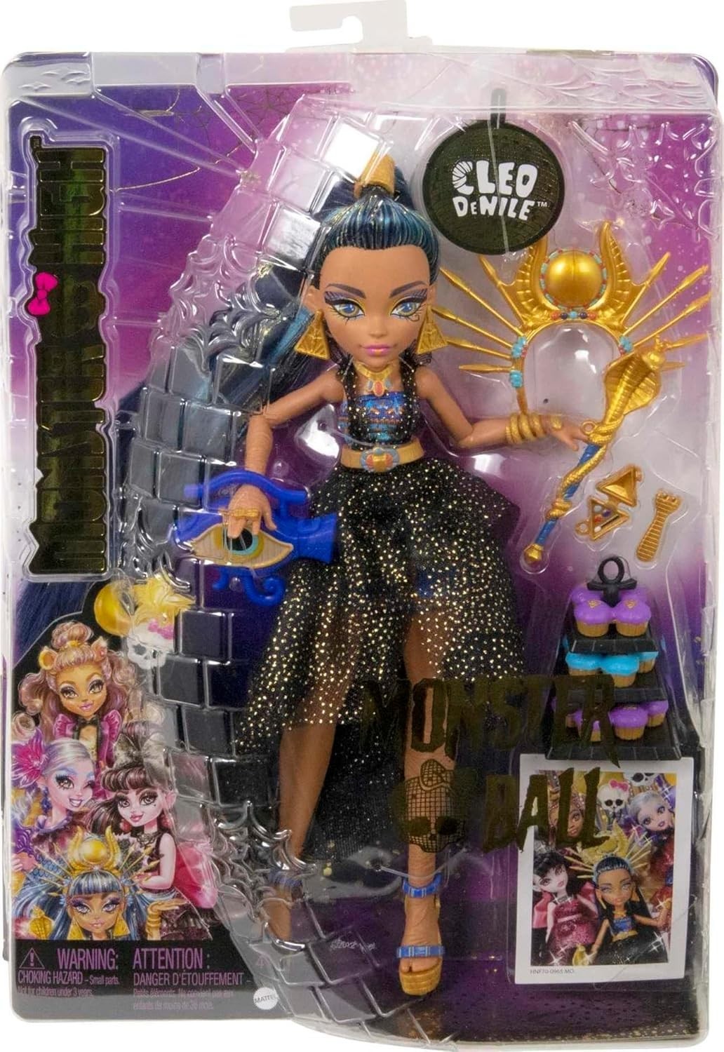Monster Ball Fashion Doll Party Dress Royal Accessories Scepter Cupcakes