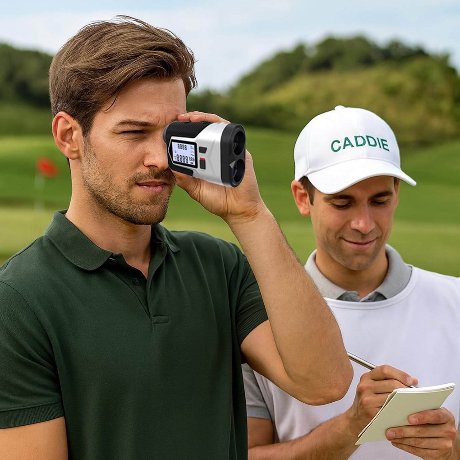 Golf Rangefinder 1200 Yards Slope Flag Lock Rechargeable LCD Laser