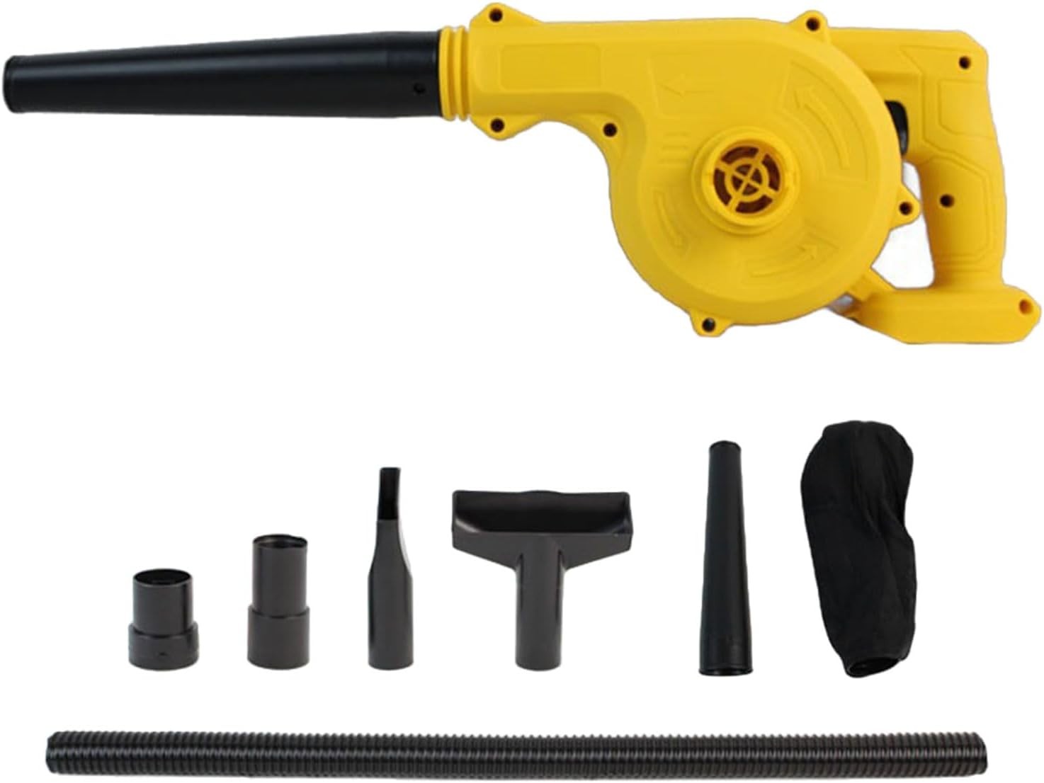Cordless Leaf Blower Vacuum 18V Lightweight Patio Cleaner w/ Bag & Nozzles