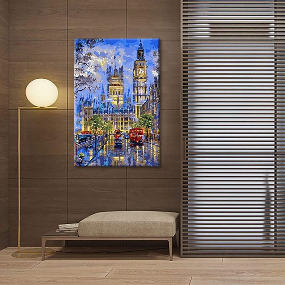 Big Ben London Canvas Wall Art 45.7x30.5cm Stretched Frame