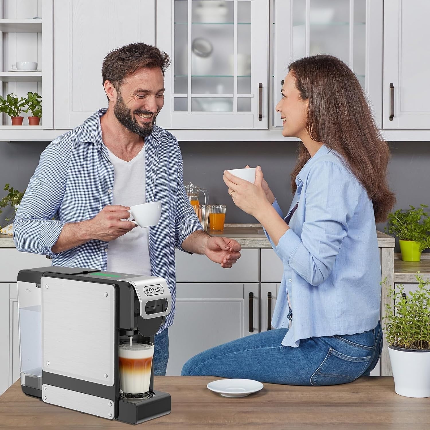19Bar Automatic Espresso Coffee Machine | 1L Tank