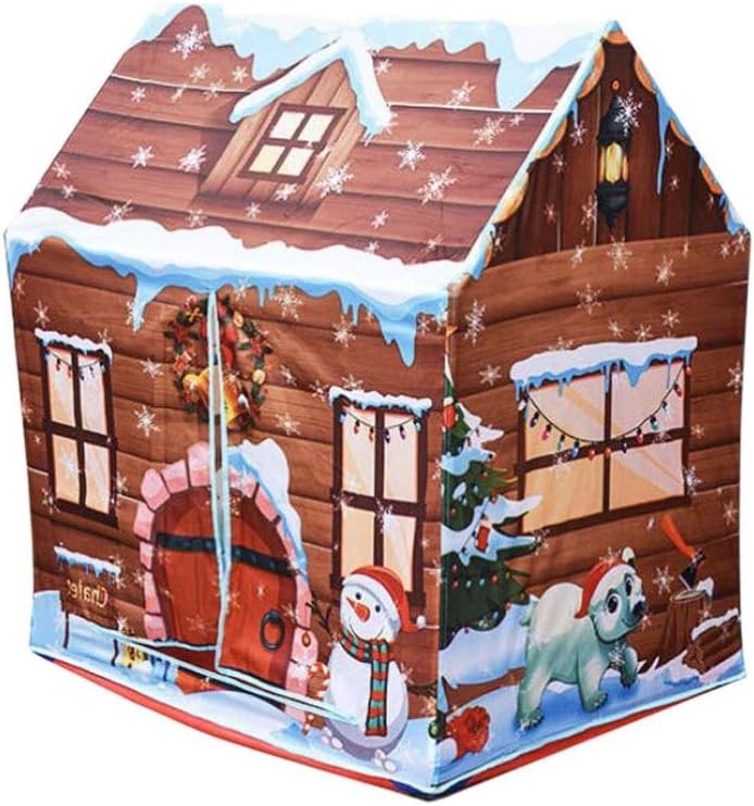 Kids Pop Up Play Tent Indoor Outdoor Christmas Playhouse Foldable