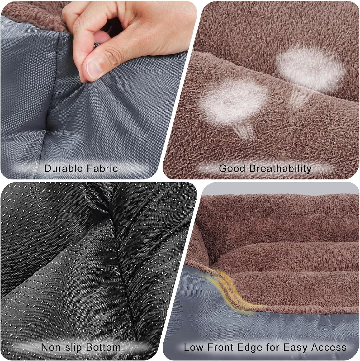 XXXL Orthopedic Dog Bed 110x90cm Washable Plush Sofa