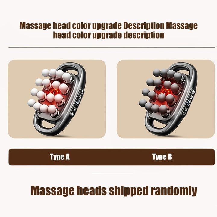 8 Head Massage Gun Deep Tissue Muscle Relief 30 Levels Ergonomic Full Body