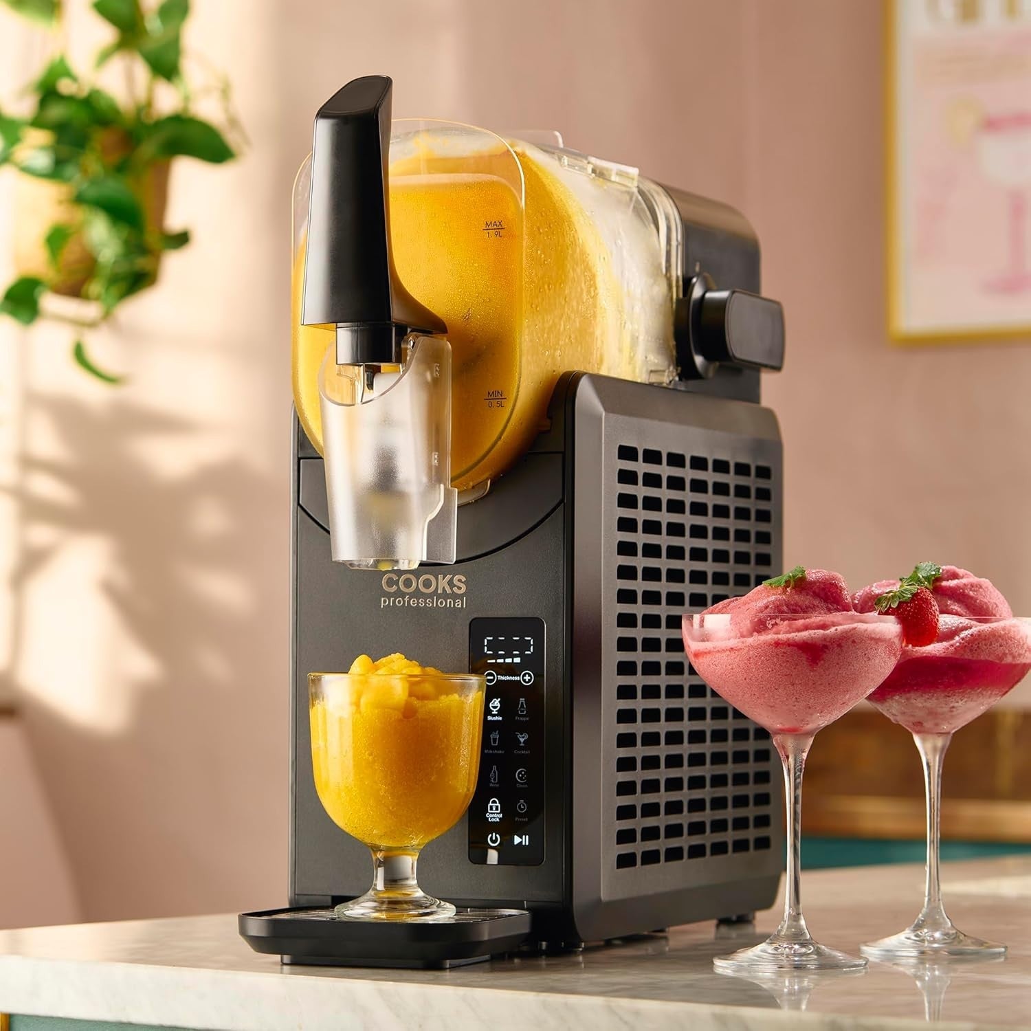 Commercial Slush Machine 2.5L Frozen Drink Maker Self Cooling 220W
