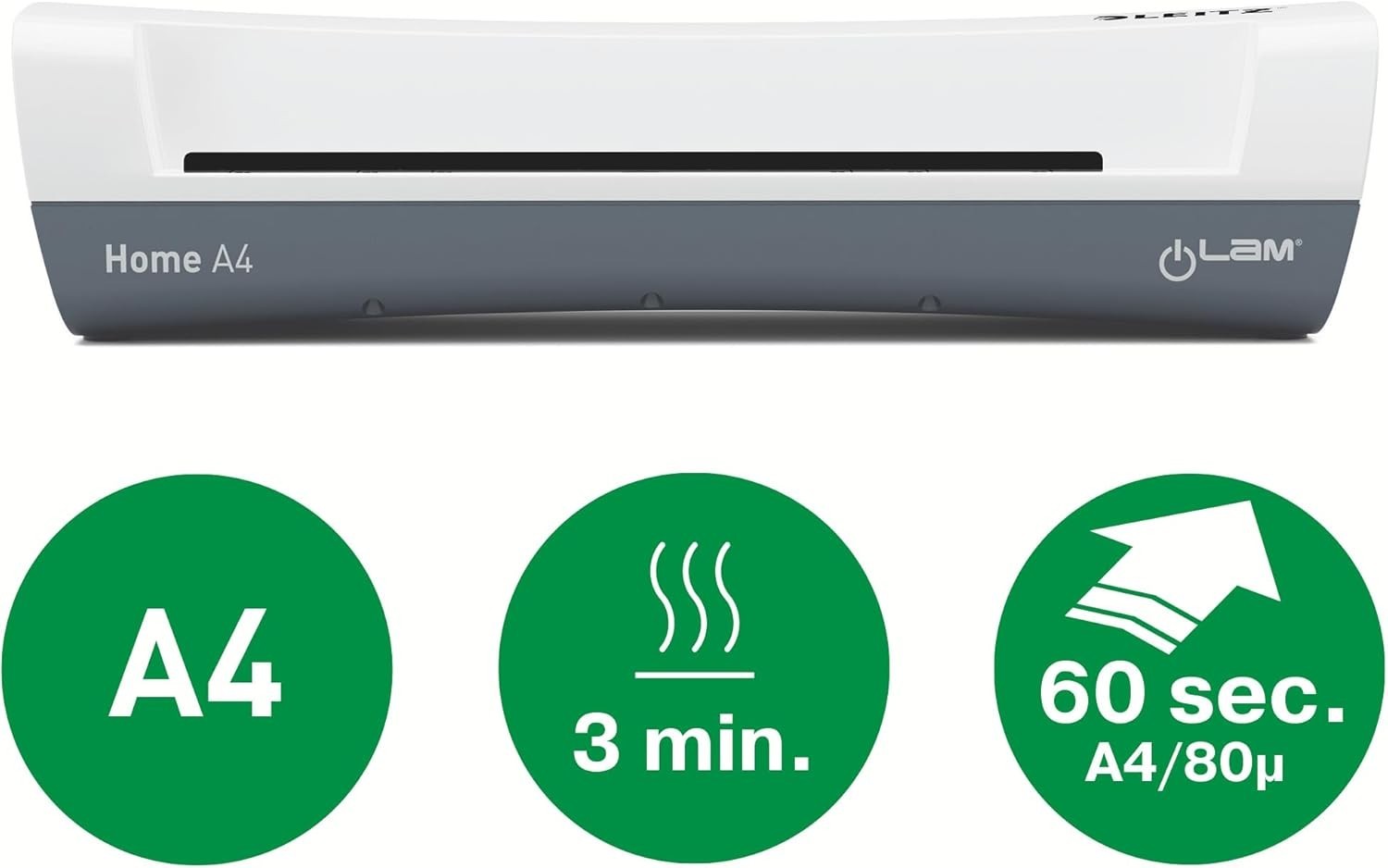 A4 Laminator DIY Kit Hot Fast Warm-Up Anti-Jam + 30 Pouches