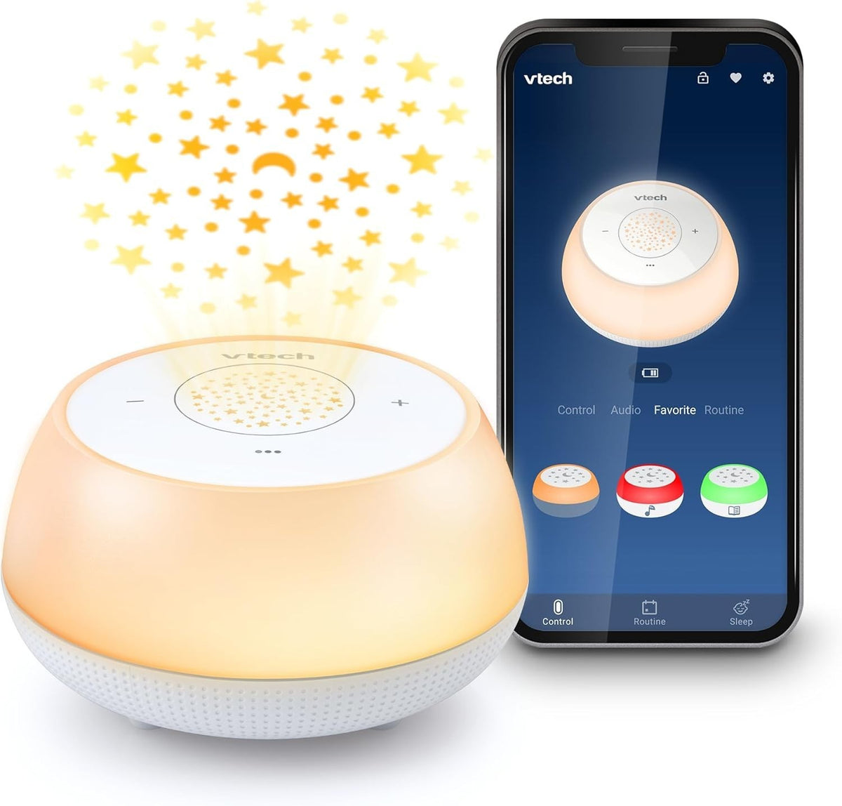 Baby Sleep Training Soother White Noise Stories Night Light Projector Bluetooth