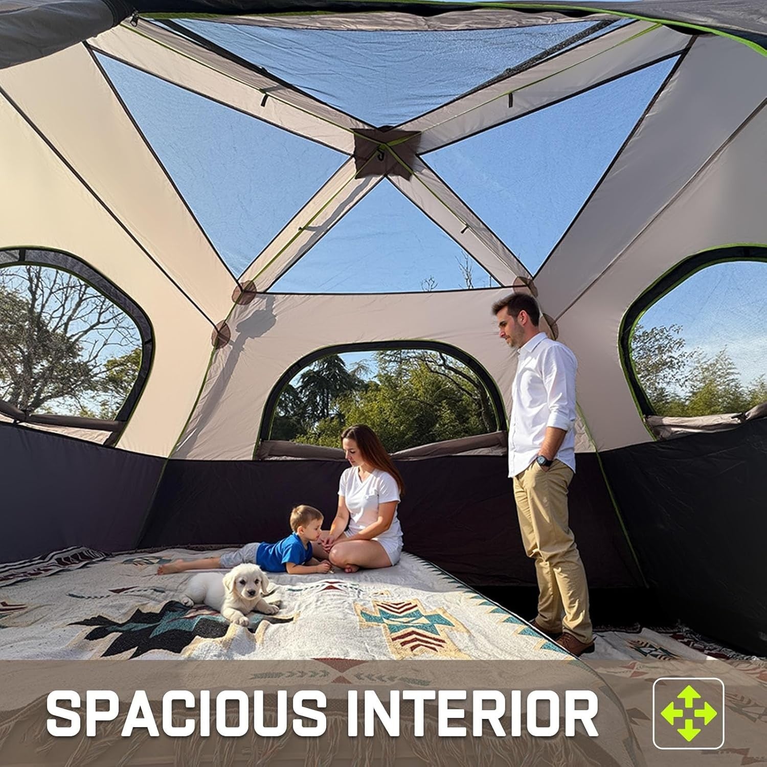 4/6 Person Instant Pop Up Camping Tent Waterproof Setup