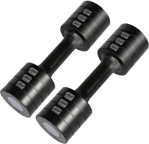 5kg Quick Adjust Dumbbells Pair Non Slip Hand Weights Home Workout