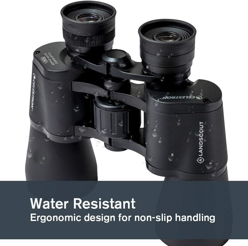 10x50 Binoculars High Power Wide View Waterproof K9 Optics for Travel Outdoors
