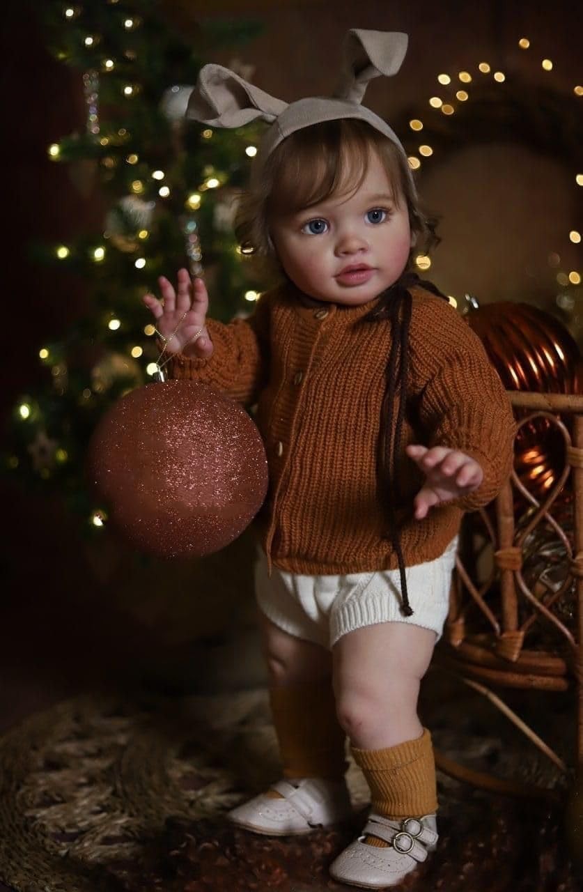 26in Lifelike Reborn Toddler Doll Soft Silicone Vinyl Cuddle Body