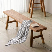 Farmhouse Solid Wood Bench, Rustic Natural Dining & Entryway Seat 180cm