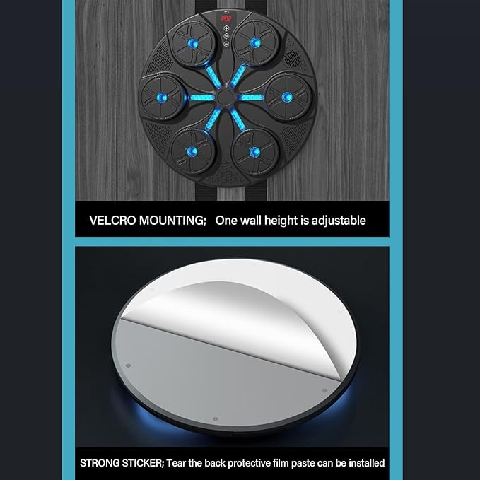 RGB Music Boxing Target Bluetooth LED Wall Mounted Interactive Home Trainer