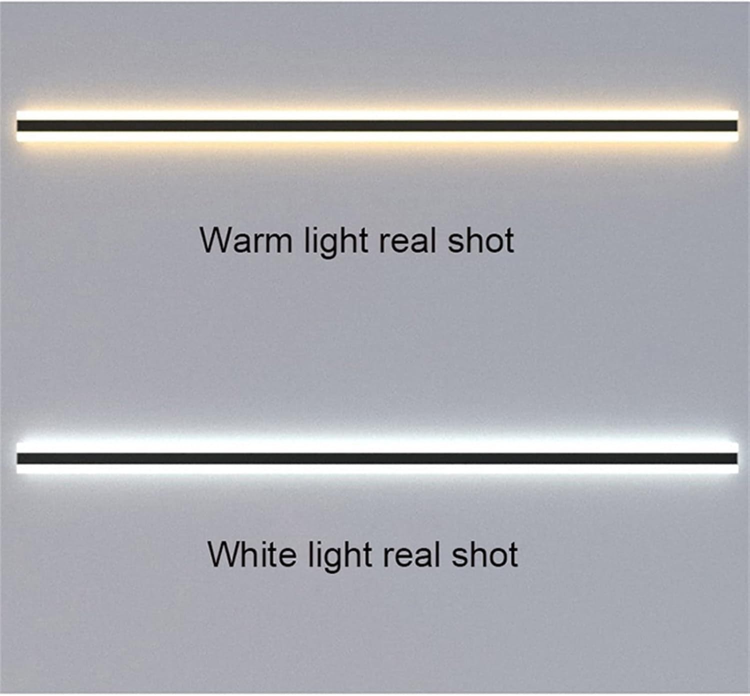 LED Outdoor Wall Light, 150CM Black Sconce, IP67 Waterproof, 3000K Warm White