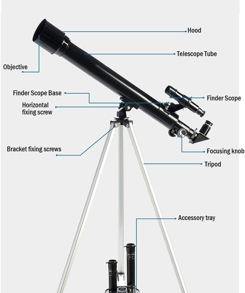 50/600 Refractor Telescope 150X Magnification Adult Kids Astronomy Tripod Finder