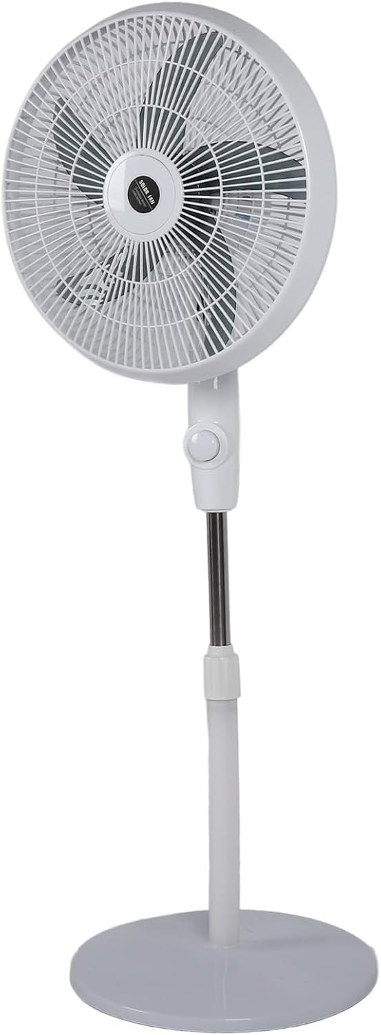 Portable Solar Standing Fan – Rechargeable 3Speed Quiet Pedestal Cooling Airflow