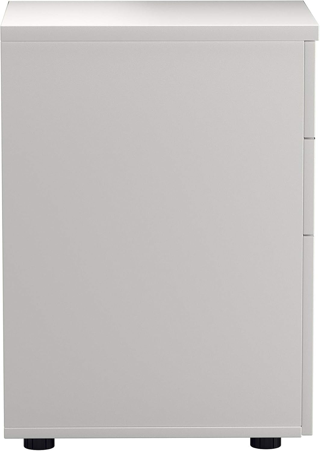 White Under Desk Filing Cabinet 3 Drawer Lockable A4 Foolscap